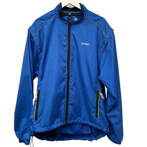CANARI Eclipse Convertible Cycling Jacket Vest Mens XL Blue Full Zip Windbreaker